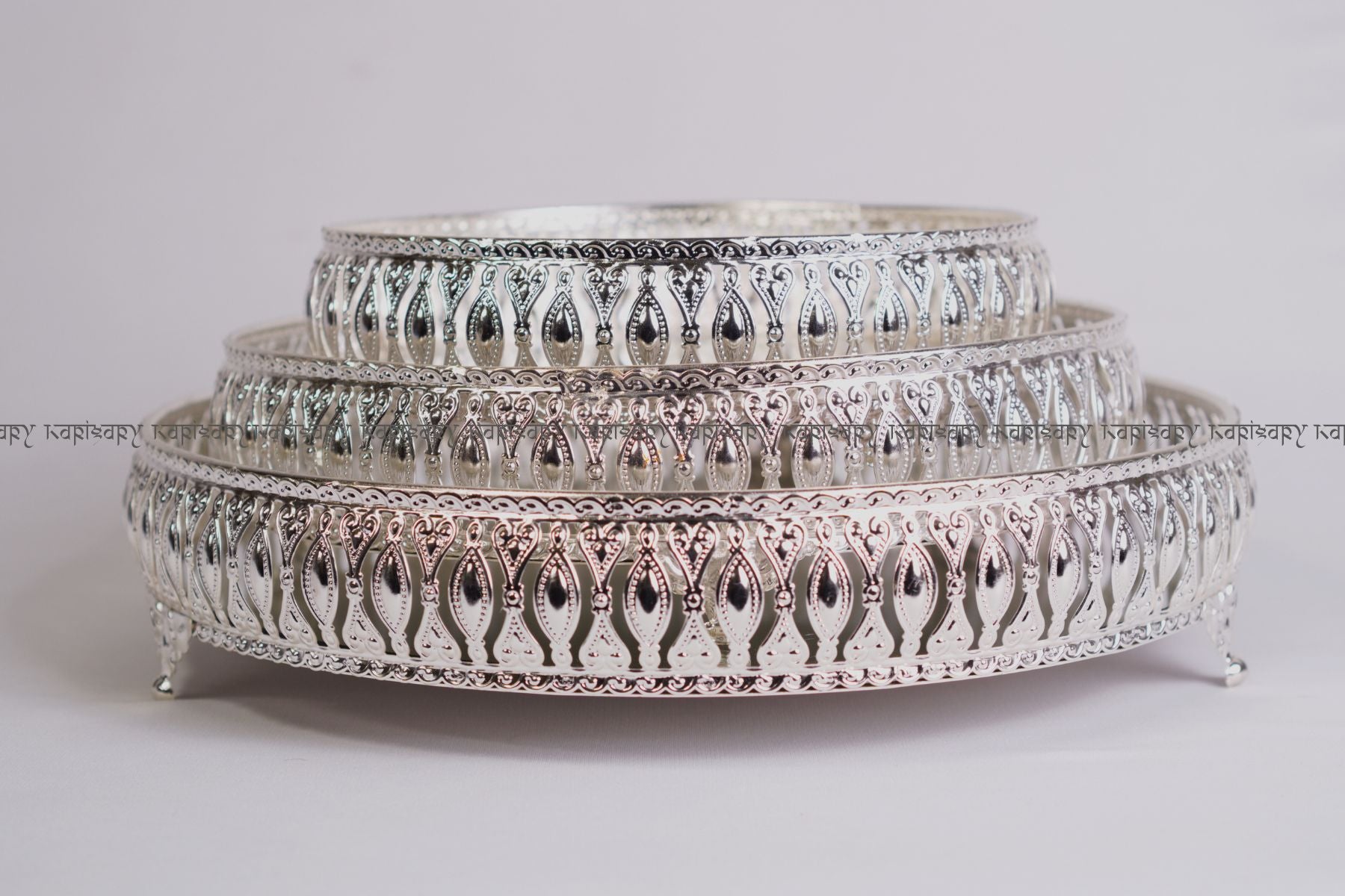 ROUND HAMPER TRAYS SET OF 3 FOR GIFTING, TROUSSEAU PACKING, DECOR