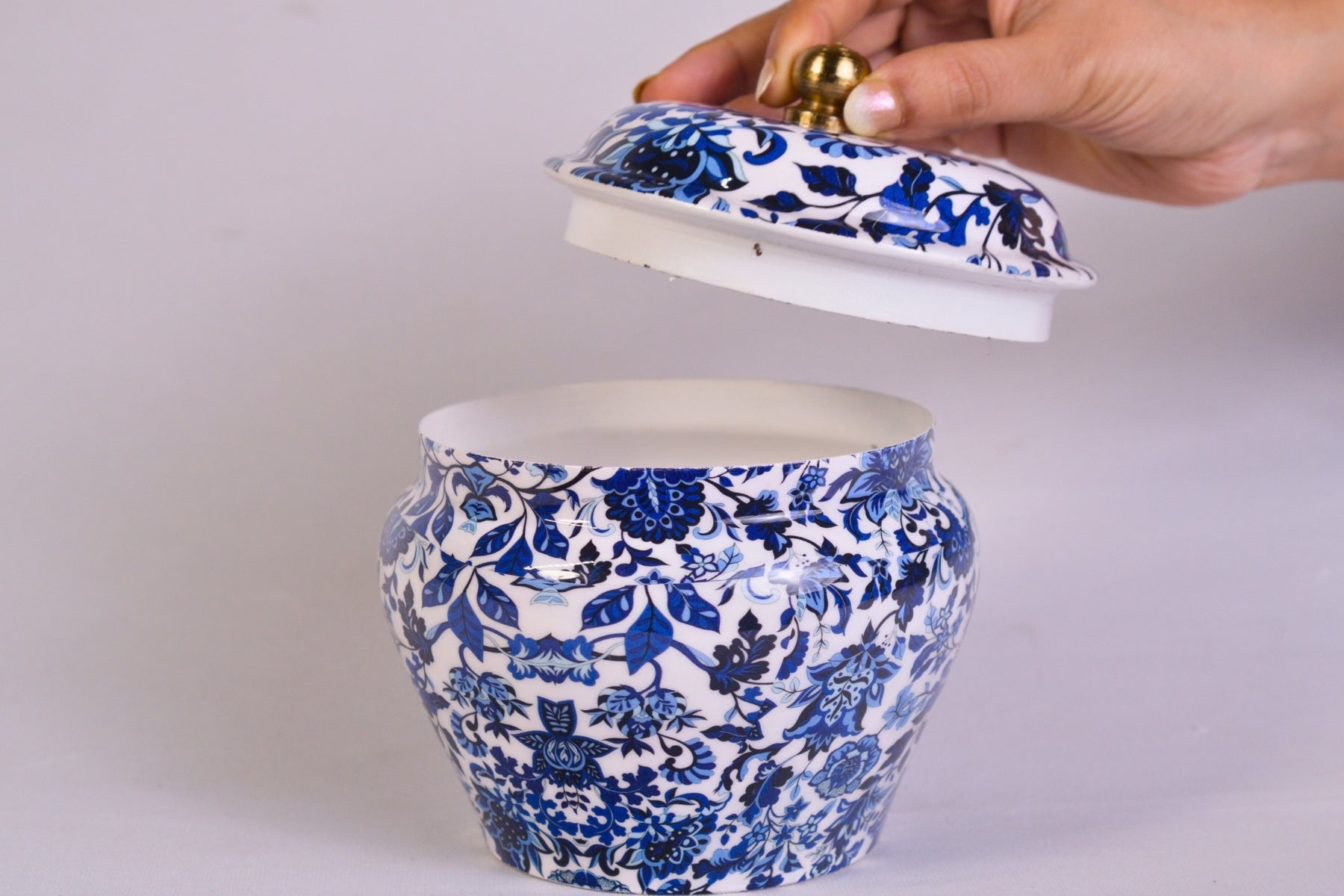 BLUE DRYFRUIT & CHOCOLATE JAR FOR STORAGE & GIFTING
