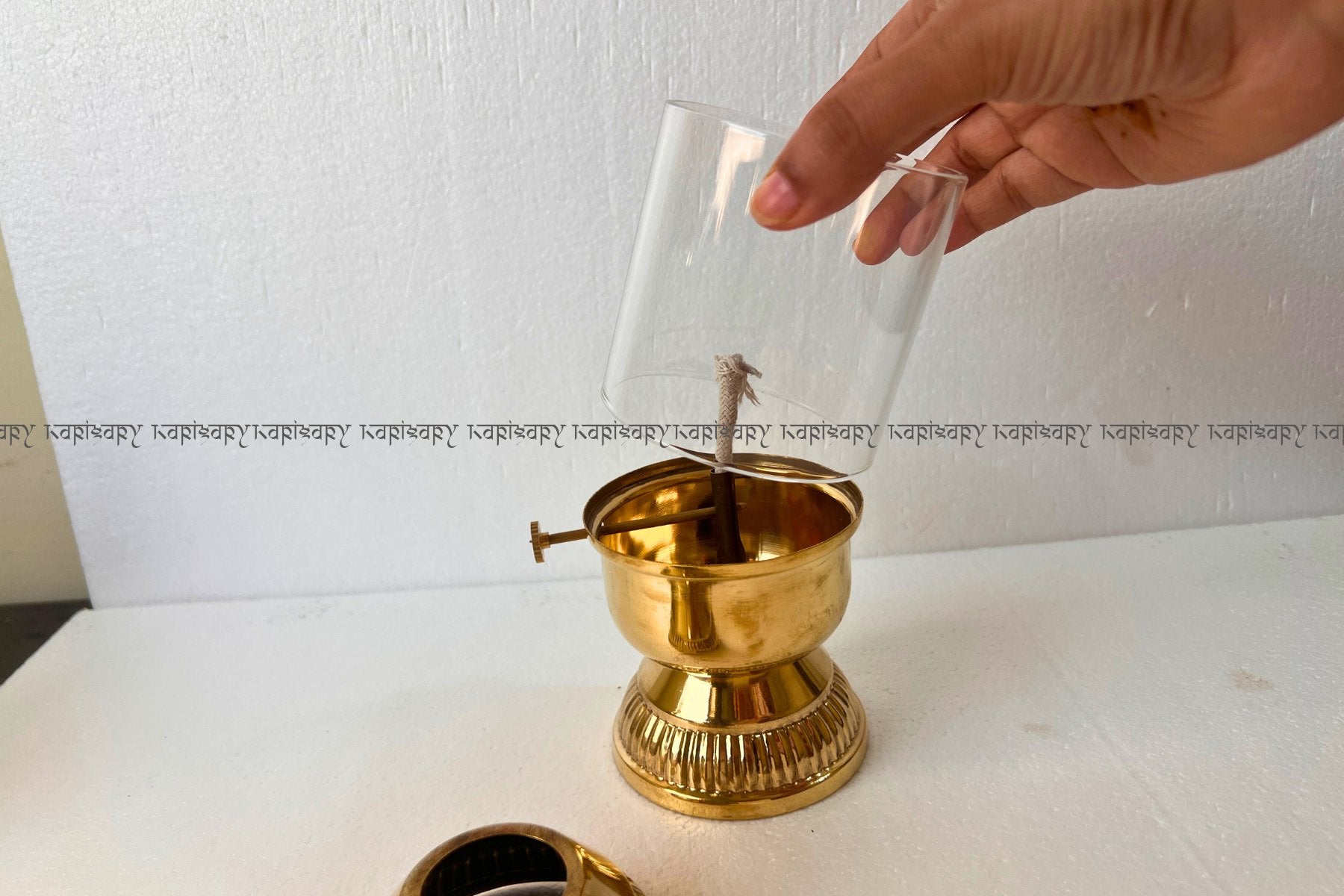 BRASS AKHAND DEEPAK FOR NAVRATRI & POOJA, VINTAGE STYLE BRASS OIL LAMP