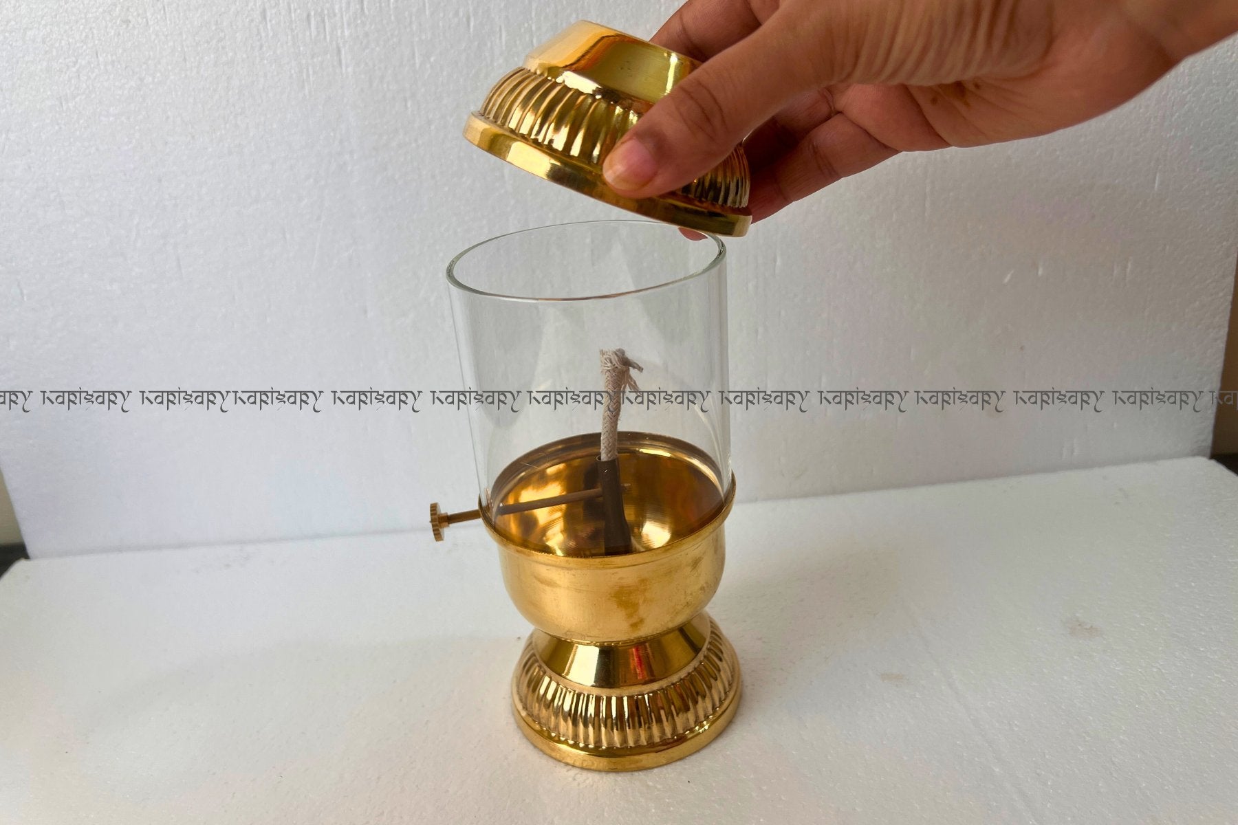 BRASS AKHAND DEEPAK FOR NAVRATRI & POOJA, VINTAGE STYLE BRASS OIL LAMP