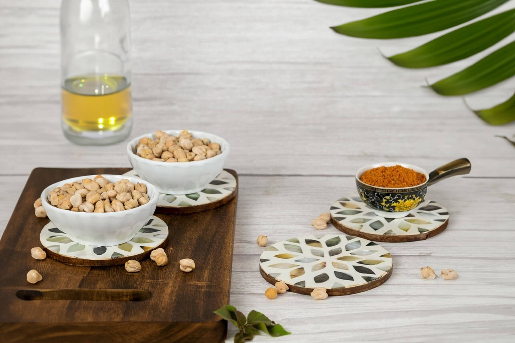 White Coasters – Set of 4