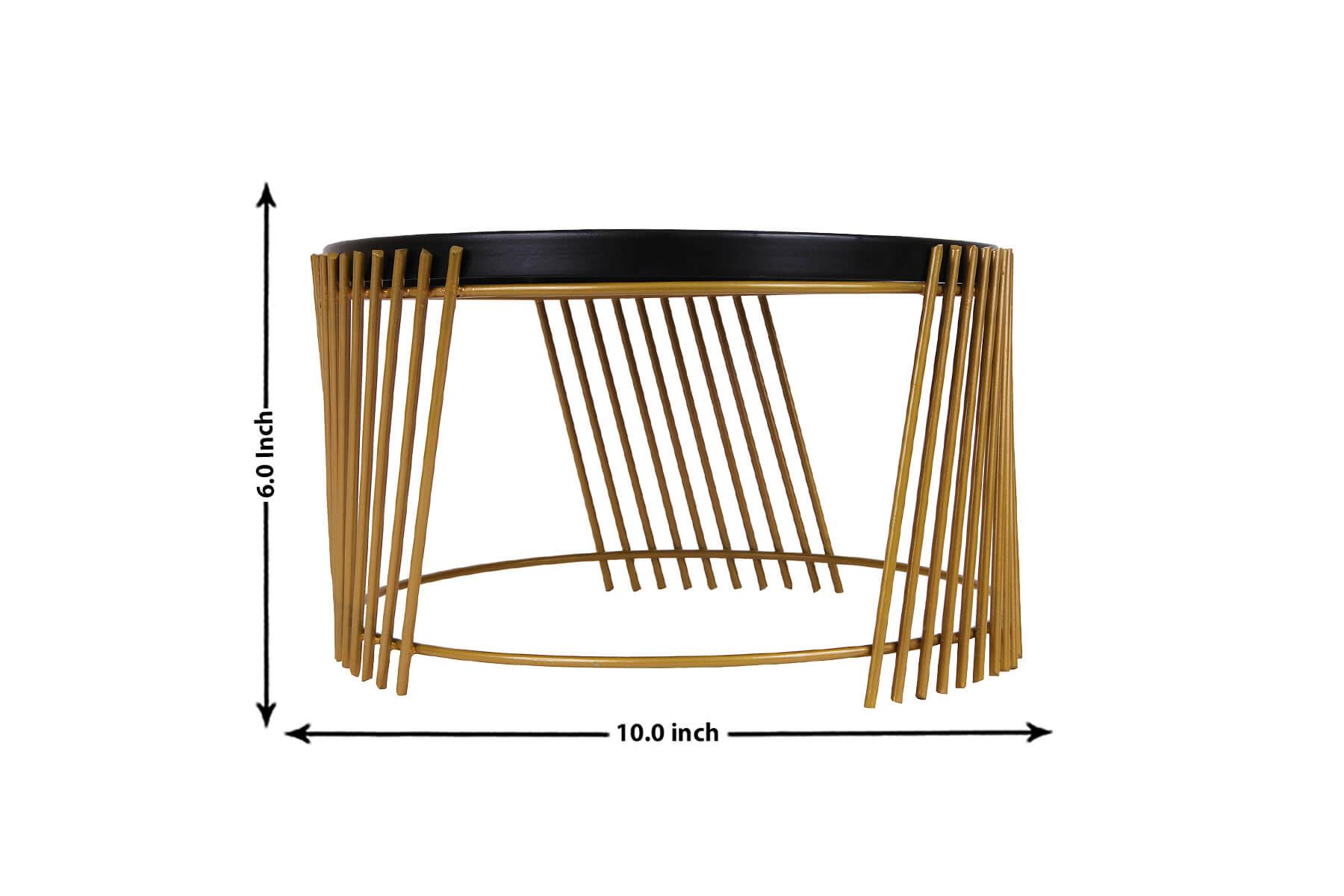 BLACK AND GOLD CAKE STAND