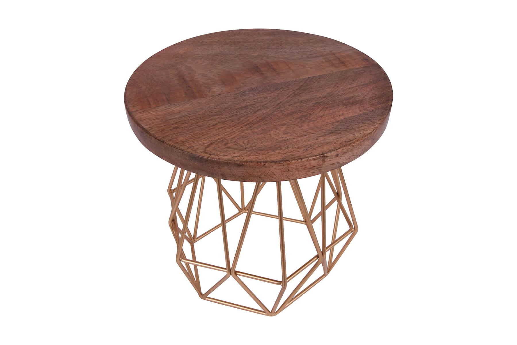 Wooden Top Hexagon Cake Stand
