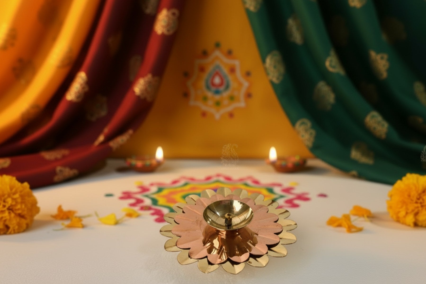 DECORATIVE BRASS DEEPAK, LUXURY POOJA ARTICLES FOR GIFTING, SMALL DIYA FOR DIWALI & HOME DÉCOR