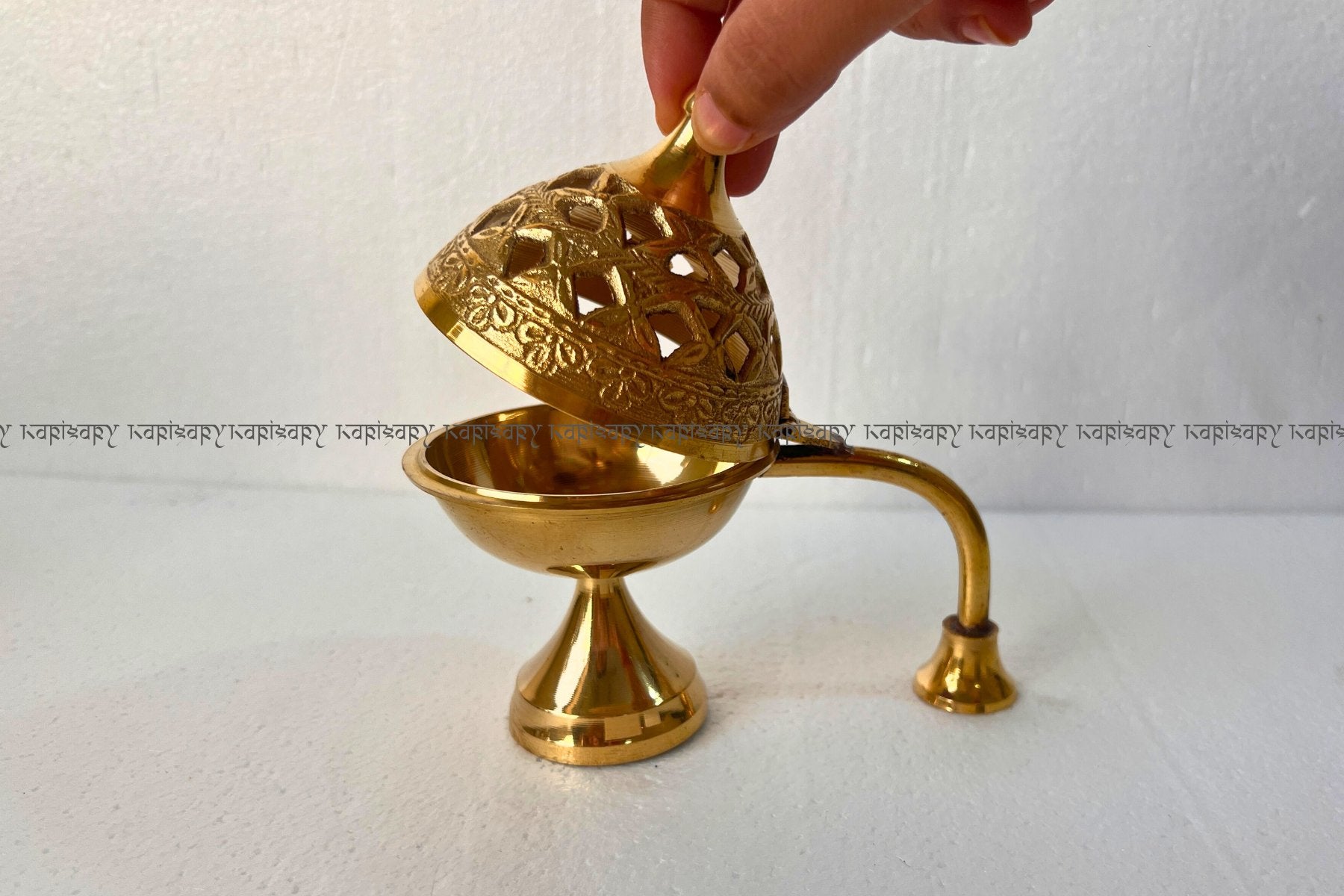 DECORATIVE BRASS DHOOPDAN, LUXURY POOJA ARTICLES FOR GIFTING, LOBAN FOR DIWALI & HOME DÉCOR