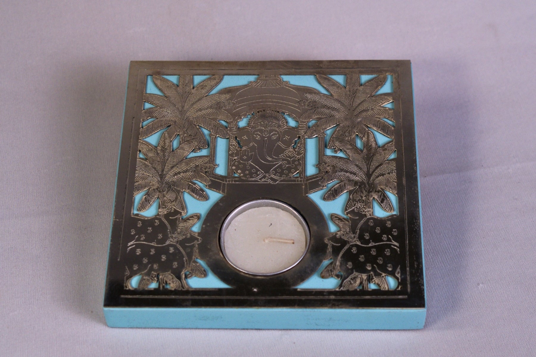 GANESH JI TEALIGHT CANDLE HOLDER FOR GIFTING AND HOME DECOR