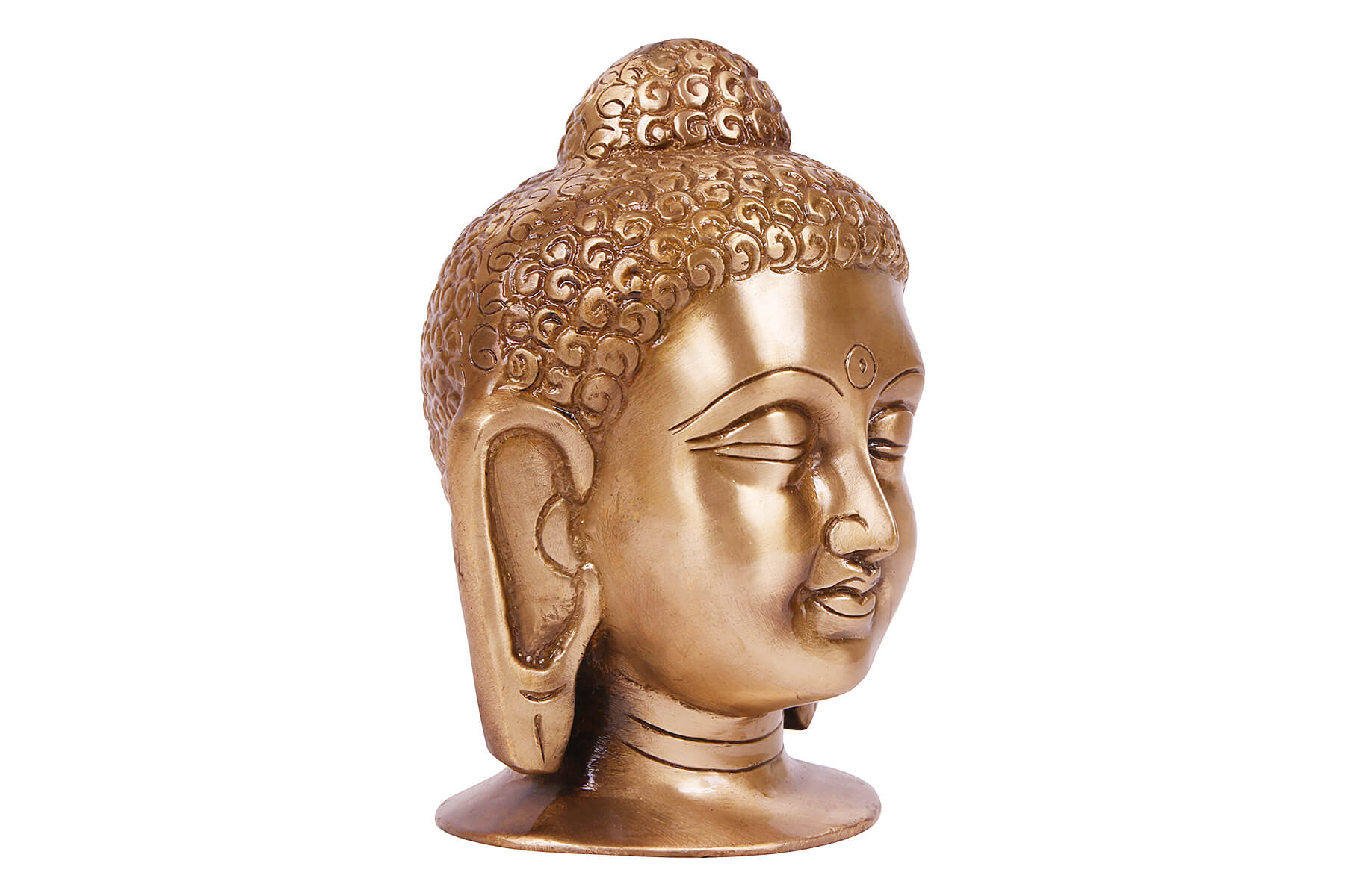 BRASS SUPERFINE ANTIQUE GAUTAM BUDDHA MOORTI/IDOL/STATUE 6 INCH