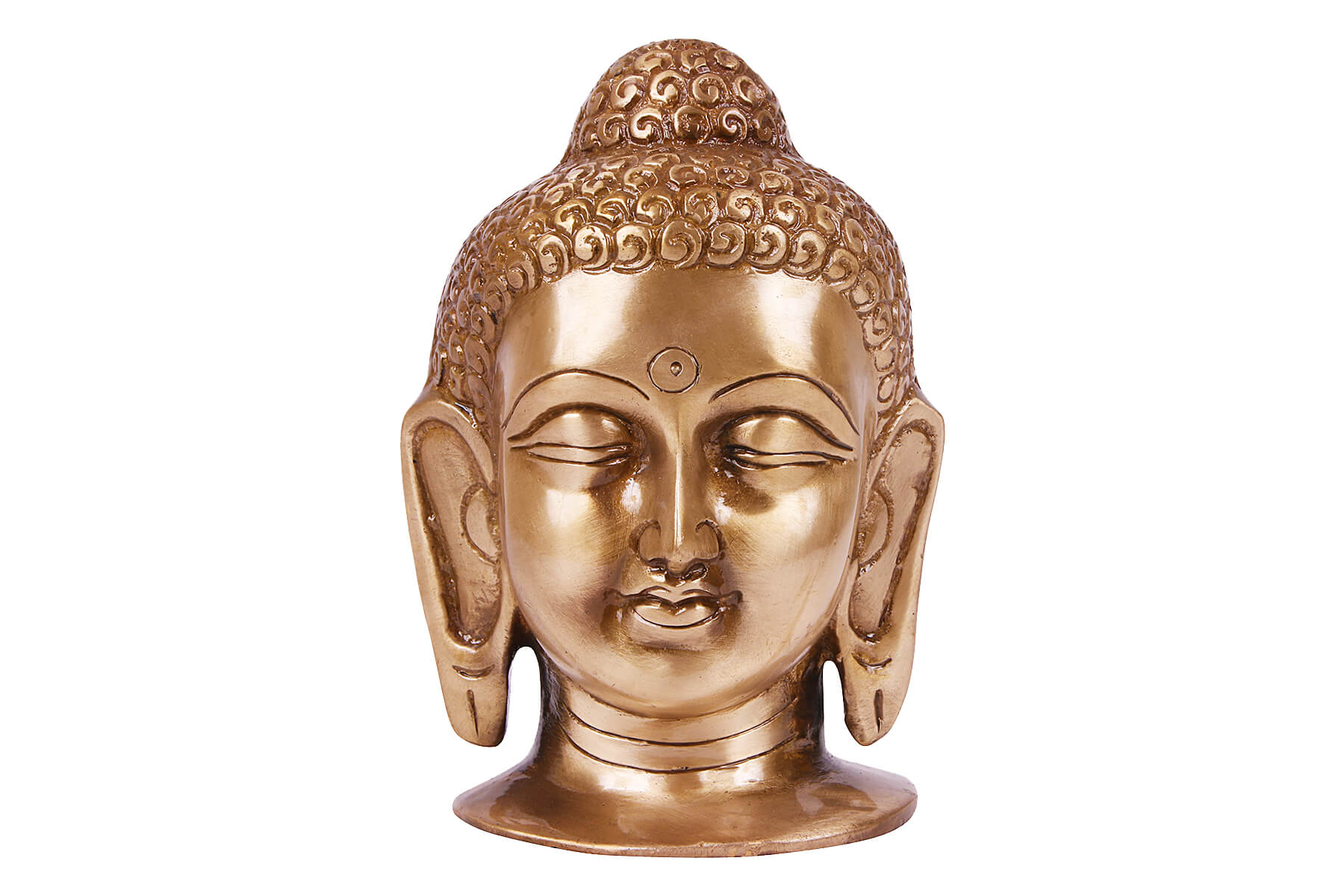 BRASS SUPERFINE ANTIQUE GAUTAM BUDDHA MOORTI/IDOL/STATUE 6 INCH