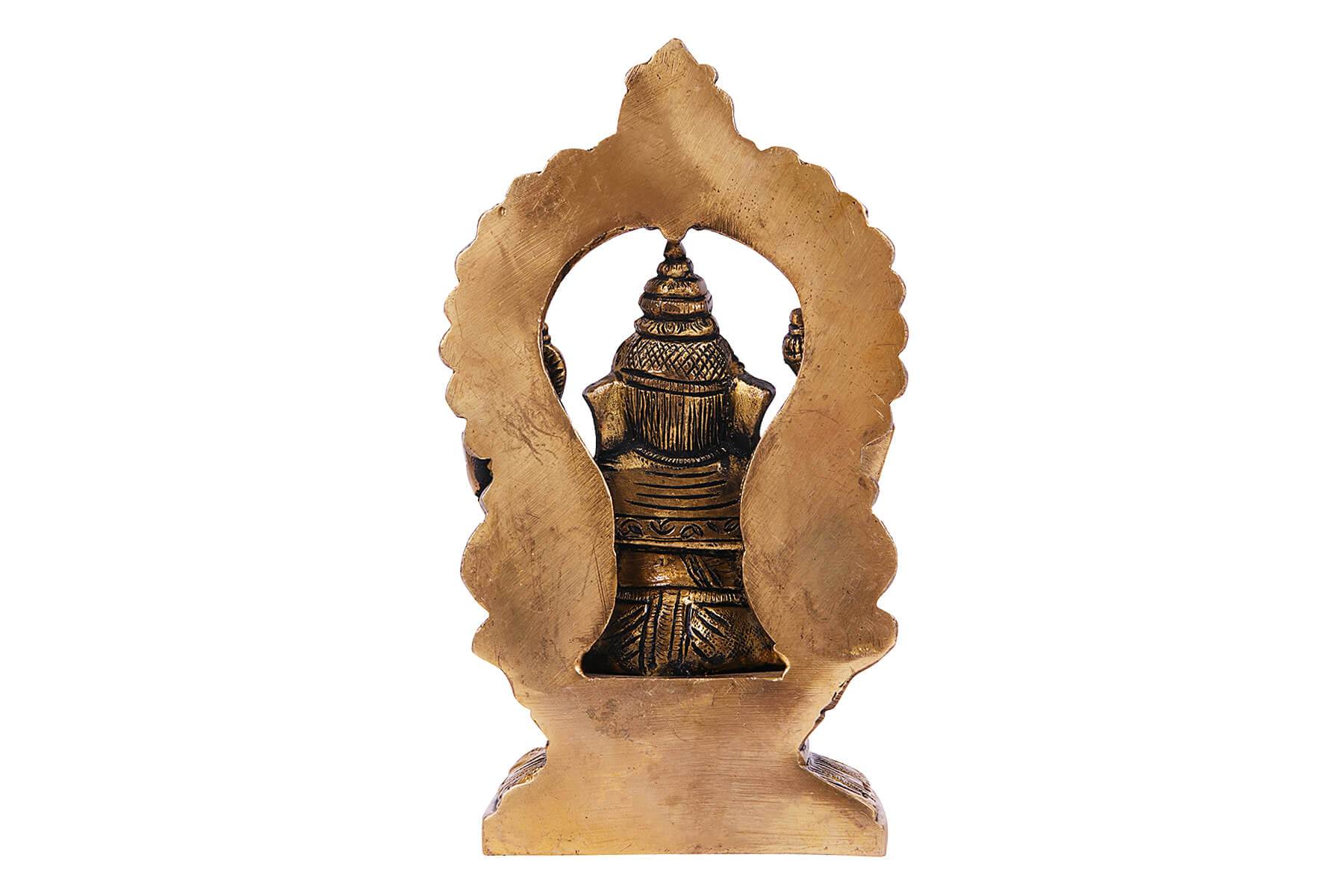 BRASS SUPERFINE GANESH JI IDOL/ FIGURINE/ MOORTI/ STATUE 6 inch