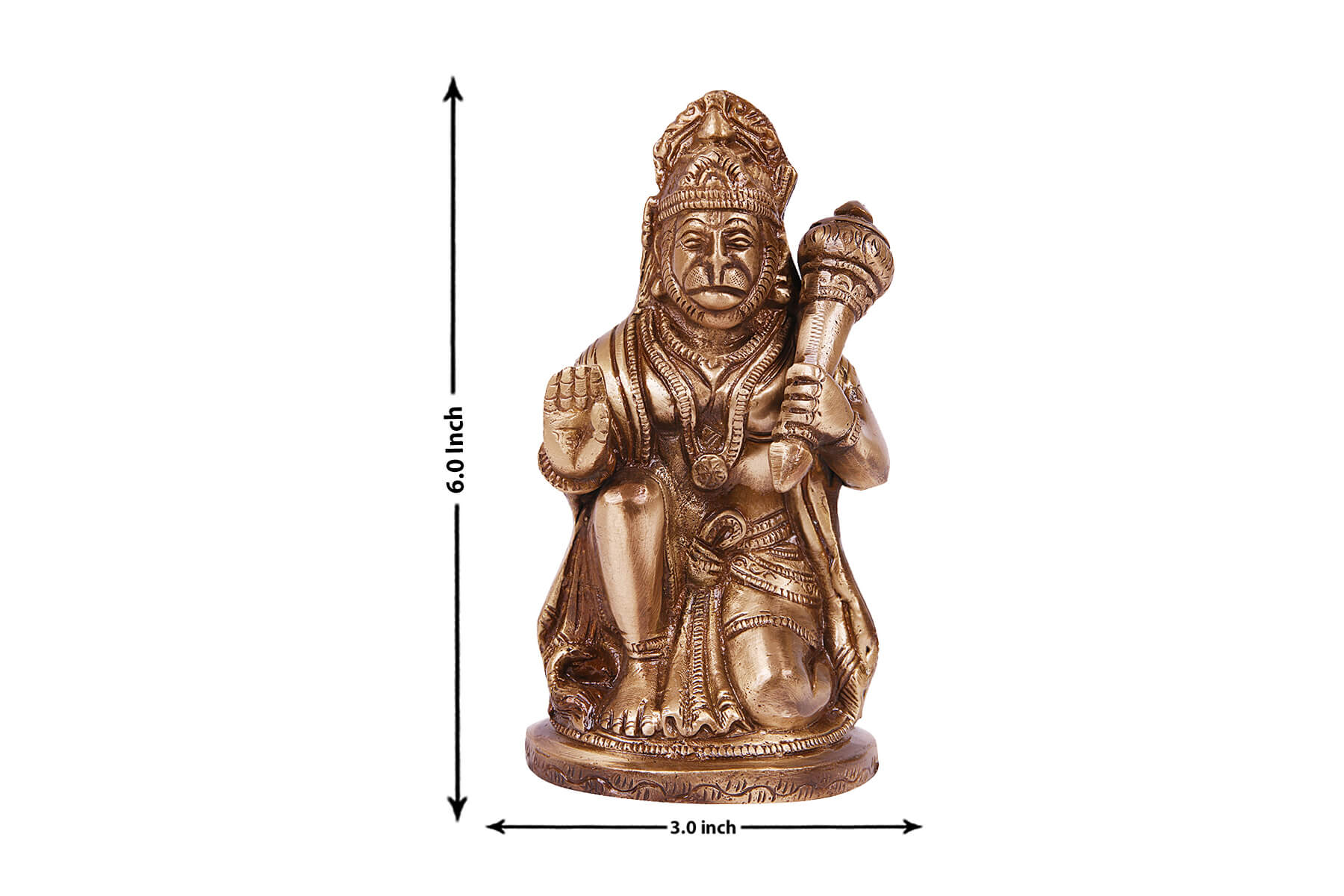 BRASS LORD HANUMAN IDOL
