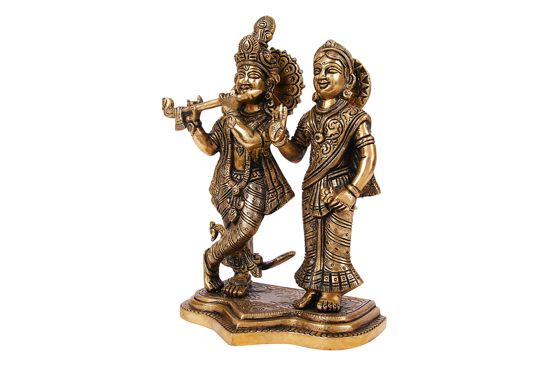 BRASS RADHA KRISHNA JI IDOL