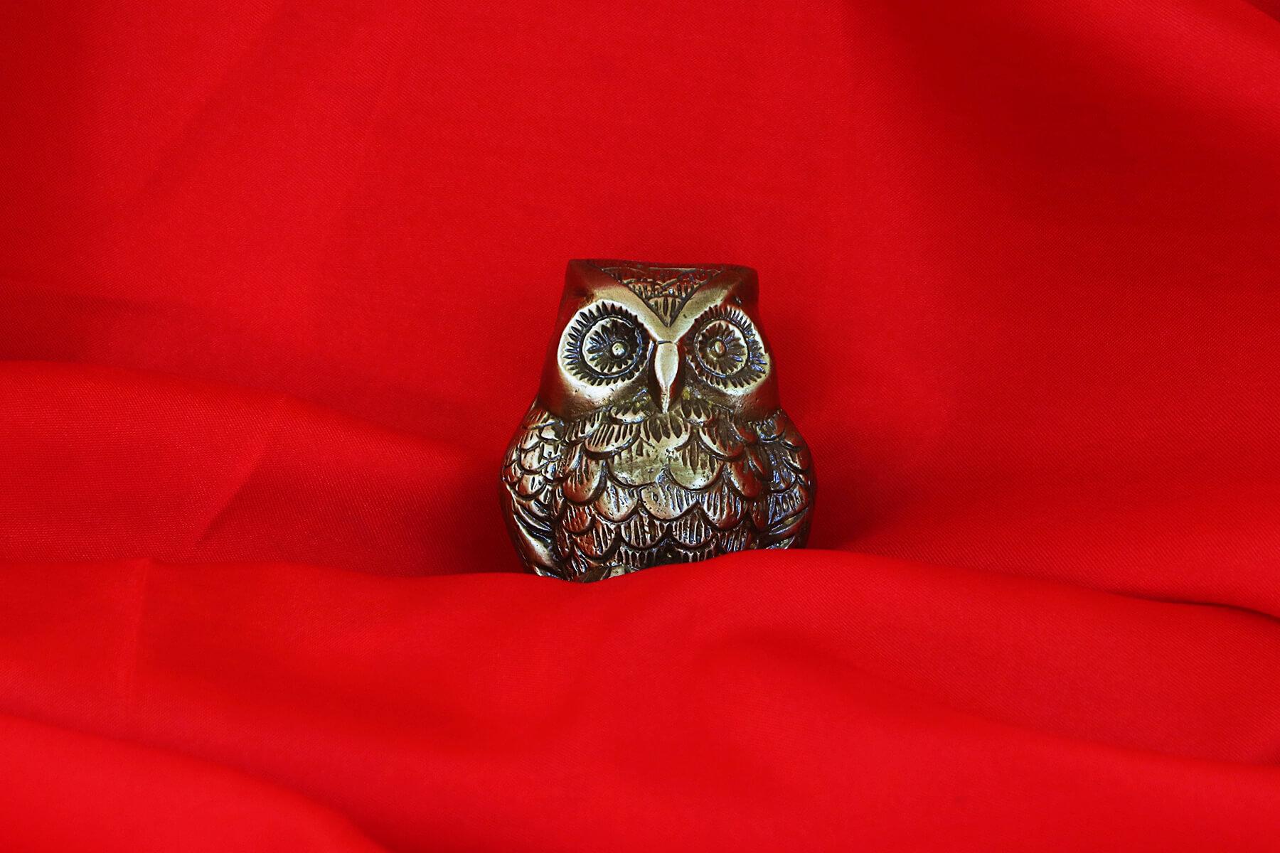 BRASS FENG SHUI OWL