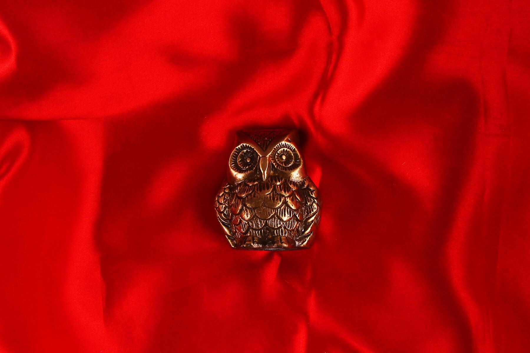 BRASS FENG SHUI OWL