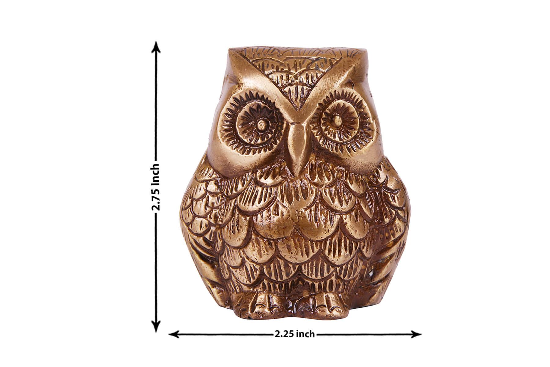 BRASS FENG SHUI OWL