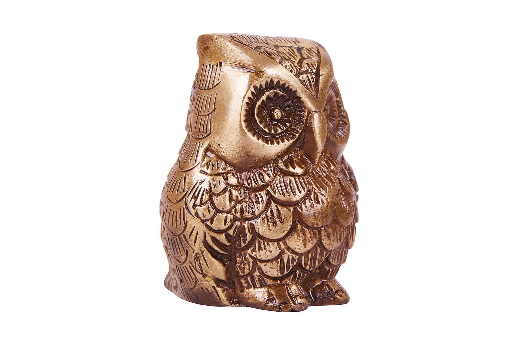 BRASS FENG SHUI OWL
