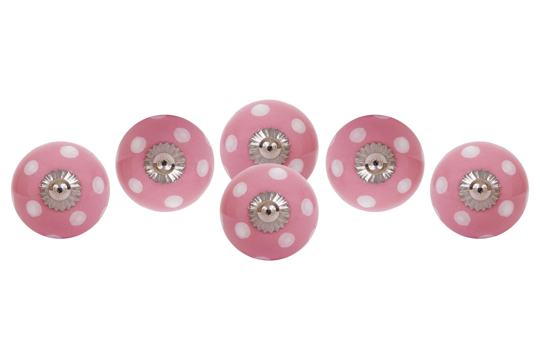 CERAMIC KNOBS FOR DRAWERS/CABINETS. SET OF 6