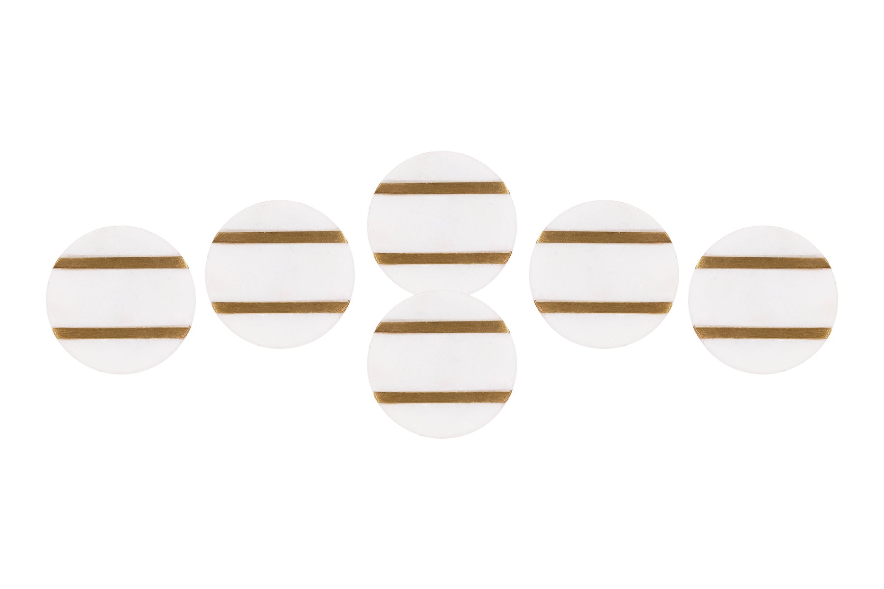 MARBLE KNOBS WITH BRASS INLAY FOR DRAWERS/CABINETS/ SET OF 4