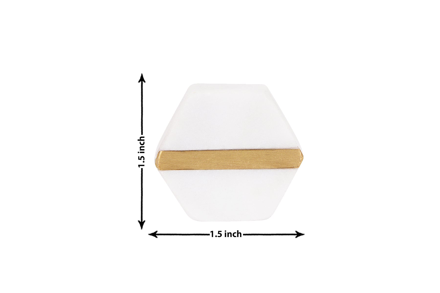 MARBLE KNOBS WITH BRASS INLAY FOR DRAWERS/CABINETS/ SET OF 4