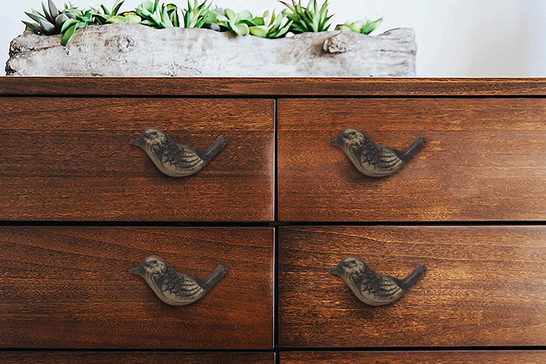BIRD KNOBS FOR DRAWERS/CABINETS/ SET OF 4