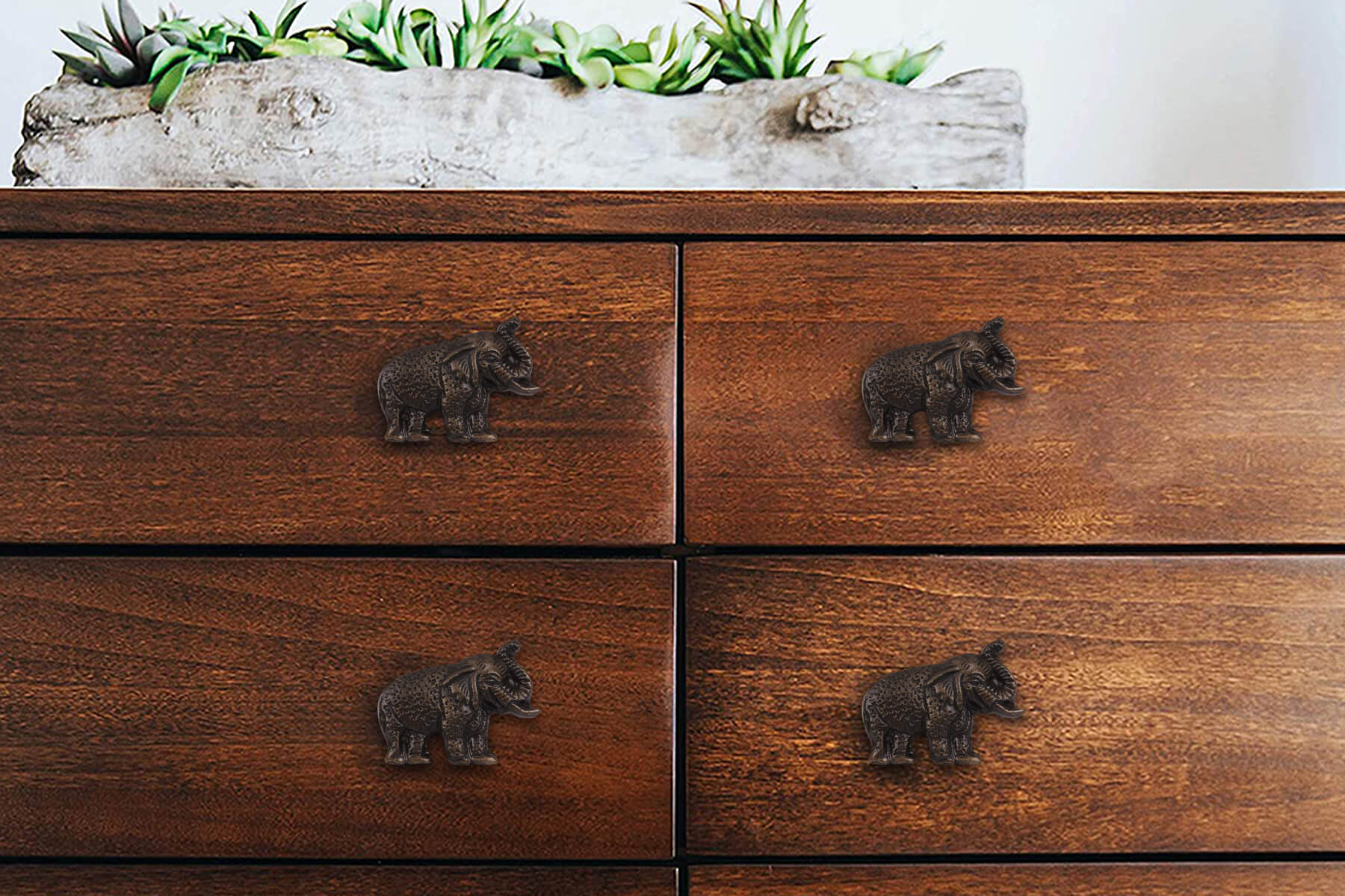 ELEPHANT KNOBS FOR DRAWERS/CABINETS/ SET OF 4