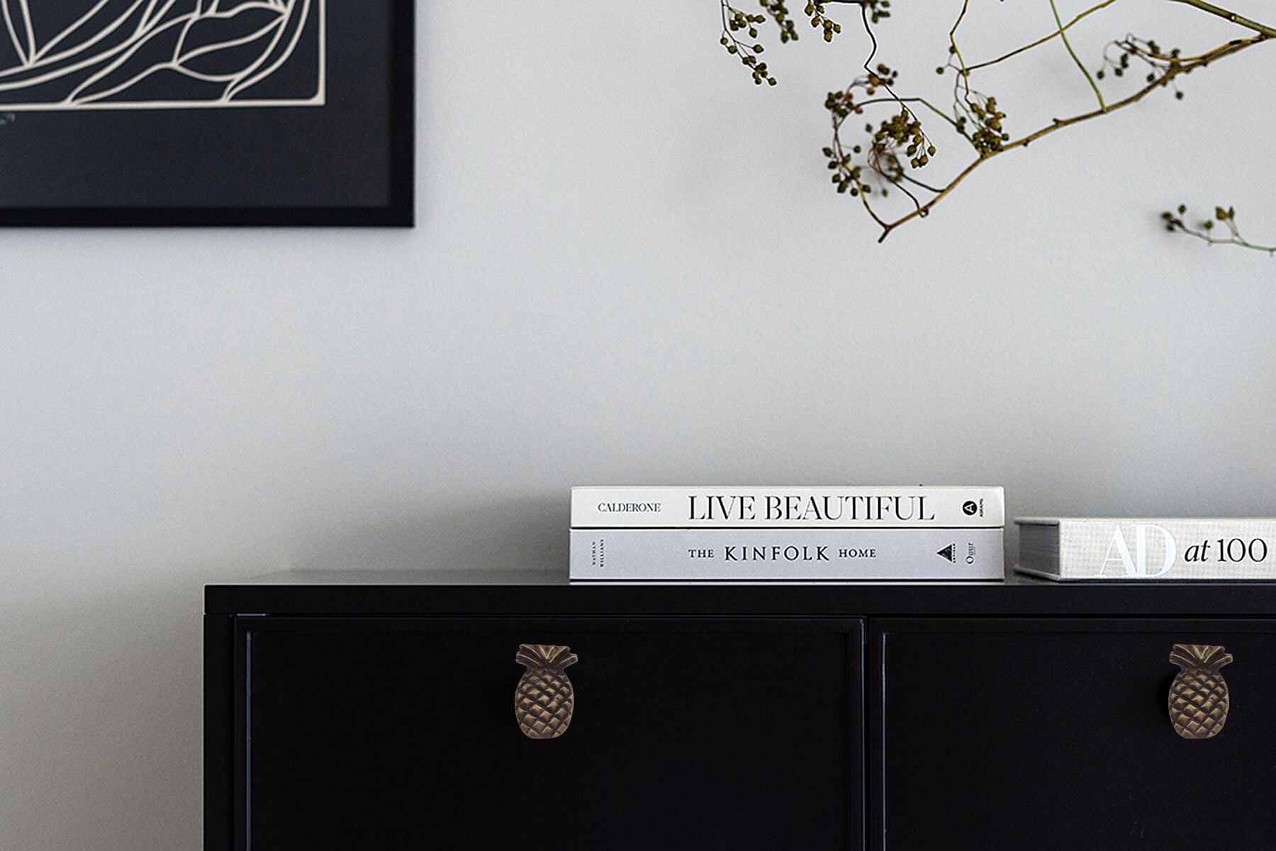 PINEAPPLE KNOBS FOR DRAWERS/CABINETS/ SET OF 4