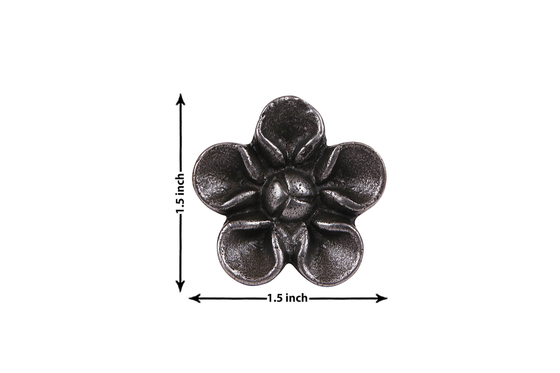 FLOWER-2 KNOBS FOR DRAWERS/CABINETS/ SET OF 4