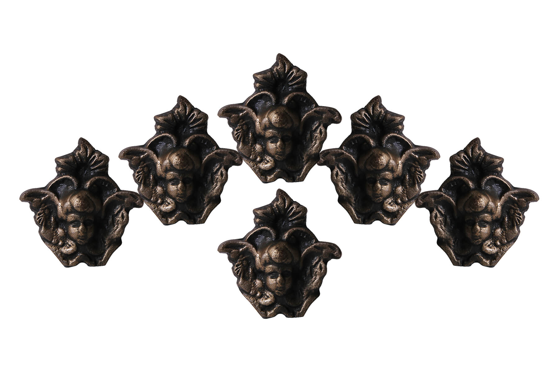QUEEN’S HEAD KNOBS FOR DRAWERS/CABINETS/ SET OF 4