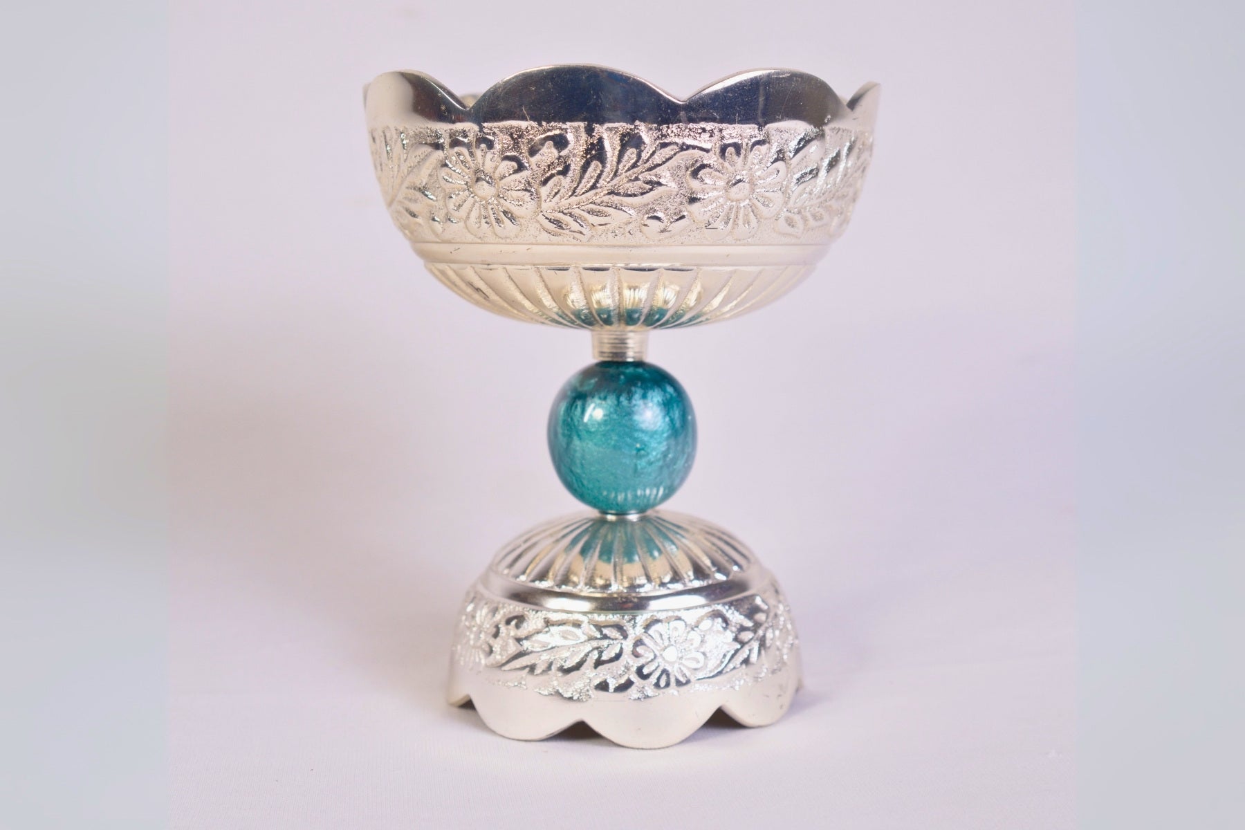 SILVER DRY FRUIT SERVING BOWL, TEALIGHT HOLDER & GIFTING JAR