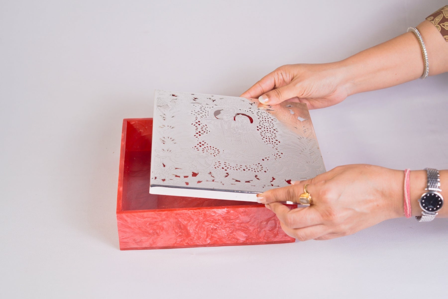 LUXURY GIFTING BOX (RADHA KRISHNA DESIGN) FOR SWEETS, CHOCOLATES & JEWELRY