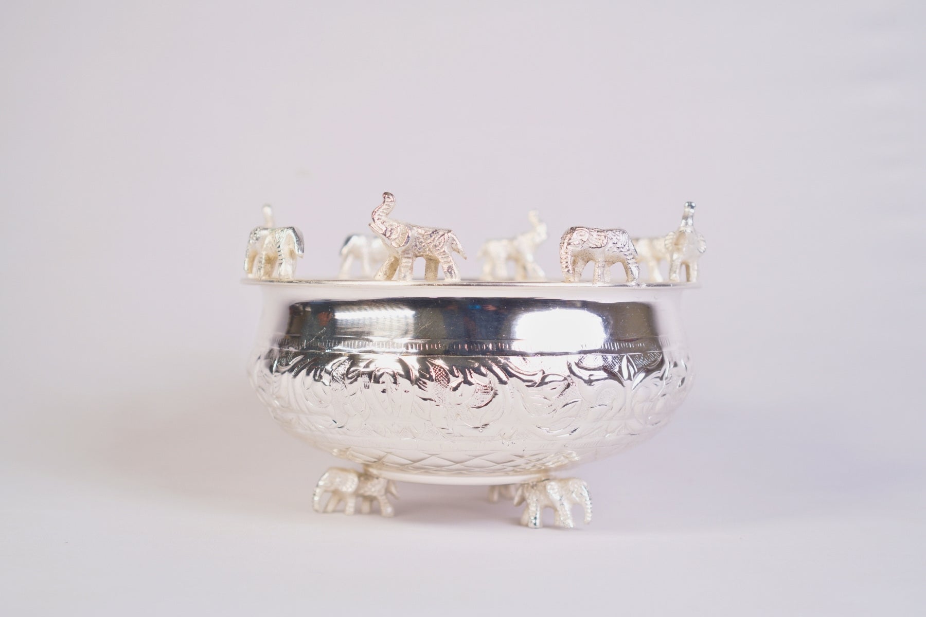 SILVER URLI BOWL FOR FESTIVE DÉCOR & HOME DECORATION