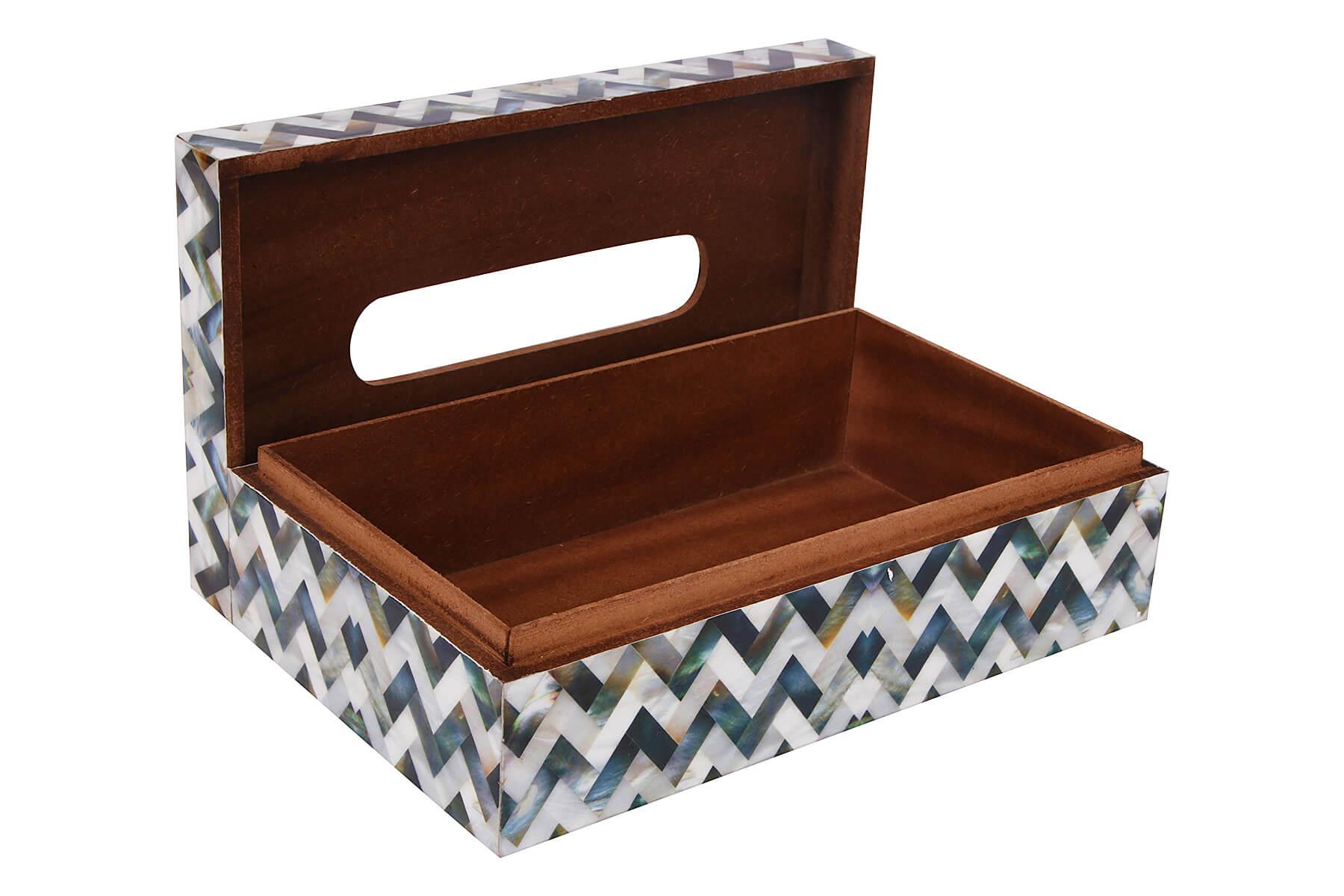 ZIGZAG PRINTED TISSUE BOX