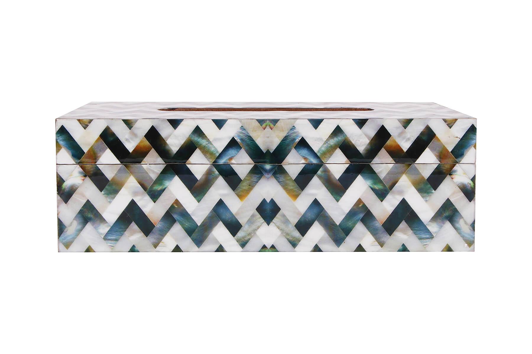 ZIGZAG PRINTED TISSUE BOX