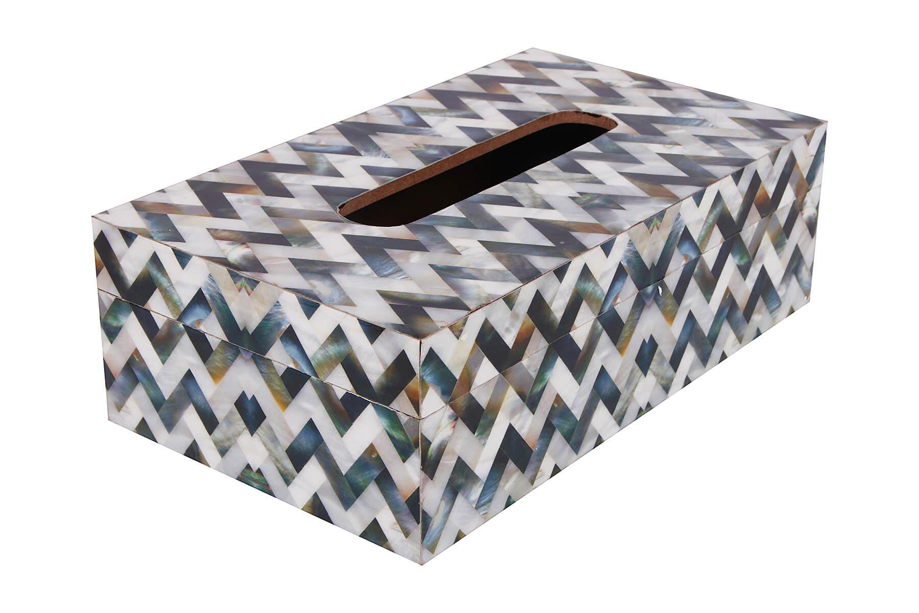 ZIGZAG PRINTED TISSUE BOX