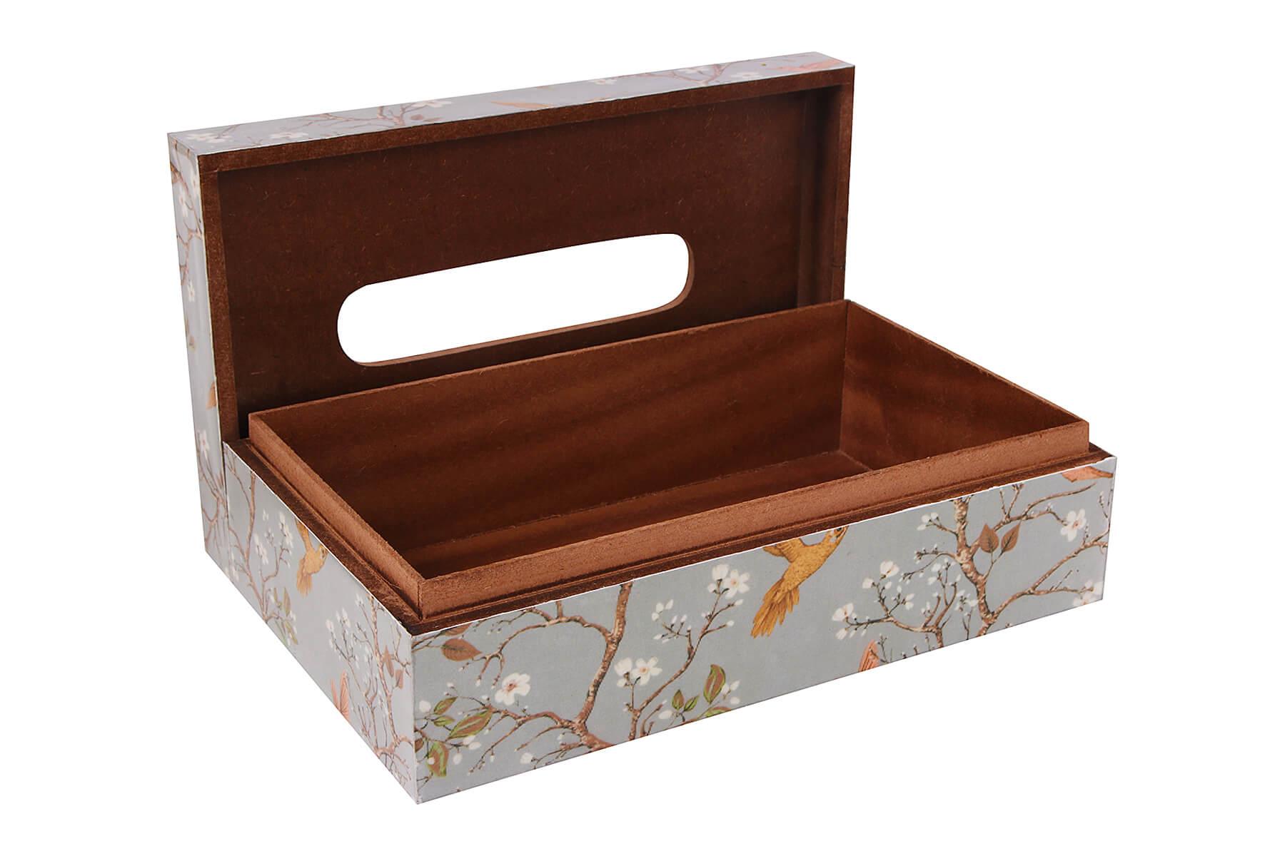 BIRD PRINT TISSUE BOX