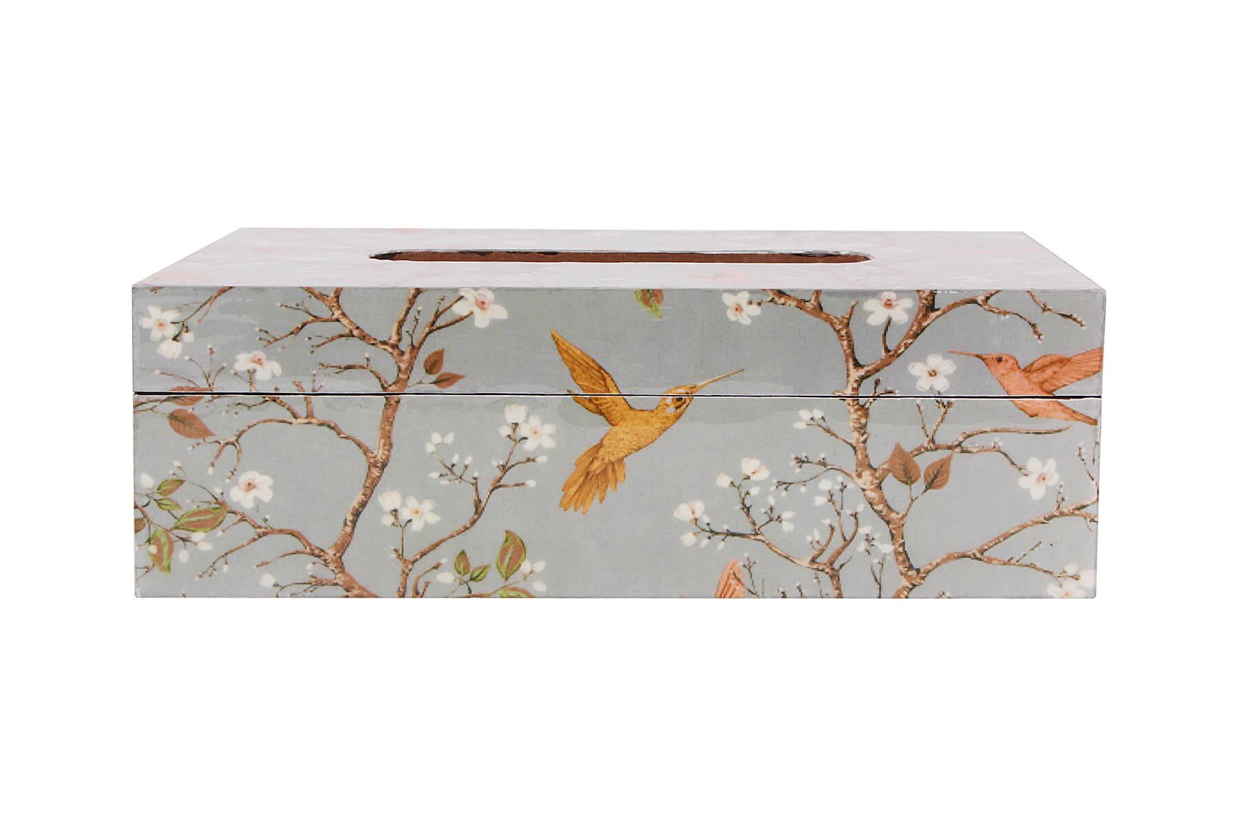 BIRD PRINT TISSUE BOX