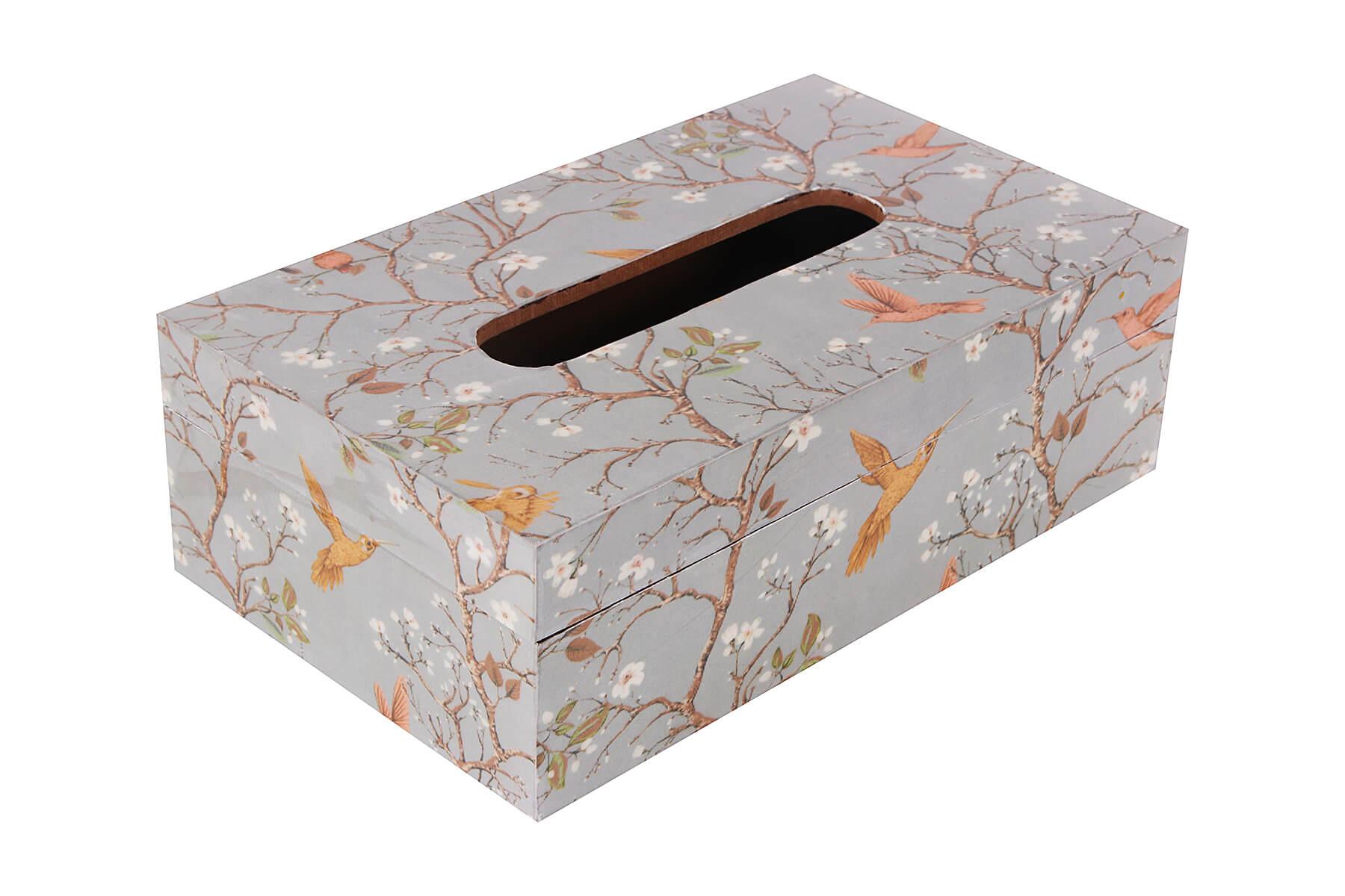 BIRD PRINT TISSUE BOX