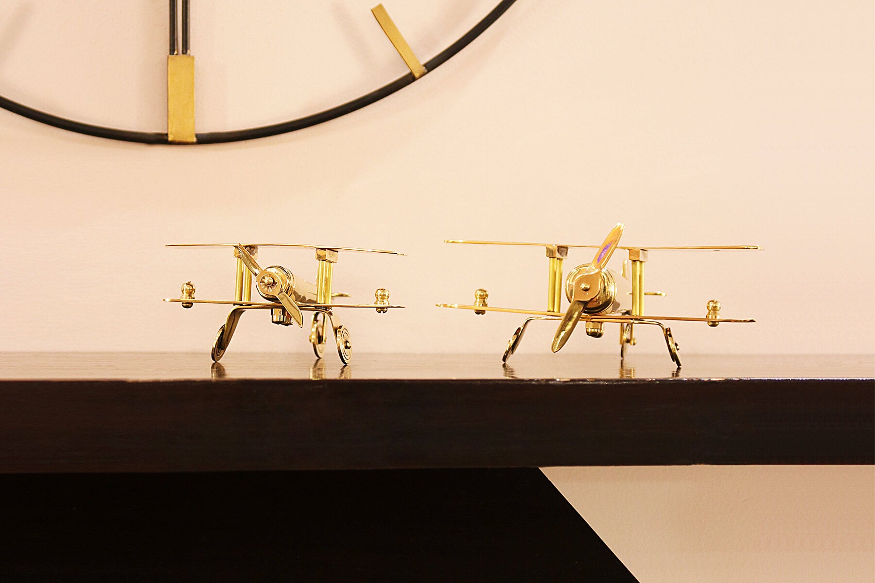 Brass Aeroplane Showpiece