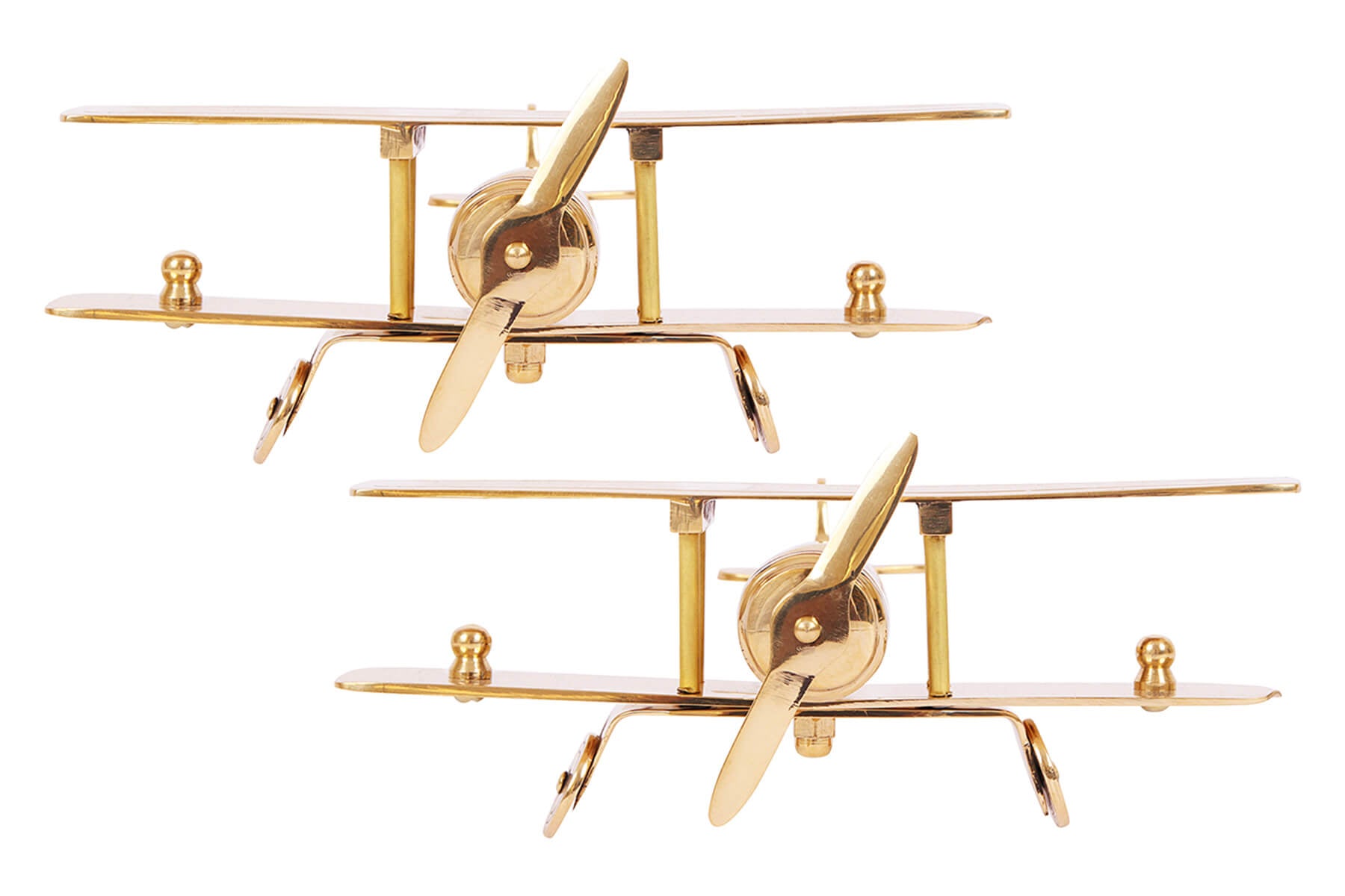 Brass Aeroplane Showpiece