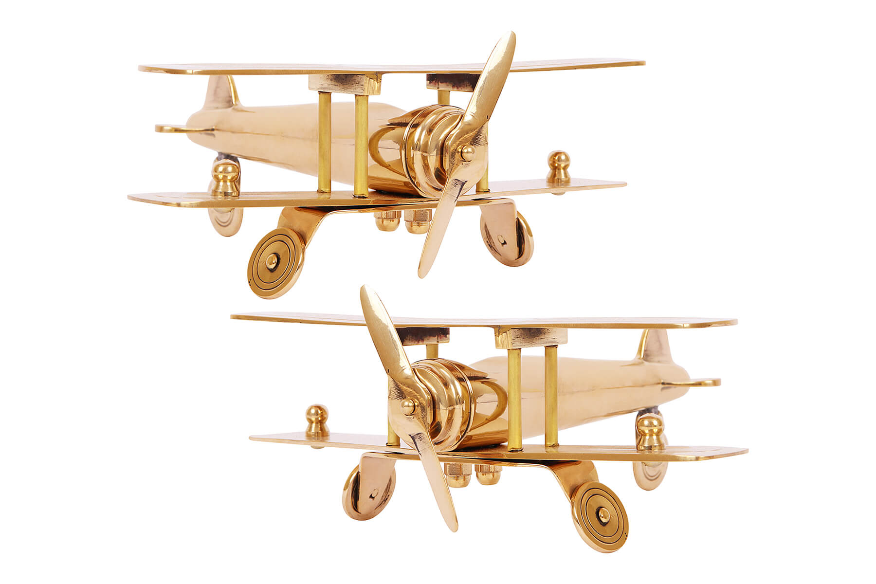 Brass Aeroplane Showpiece