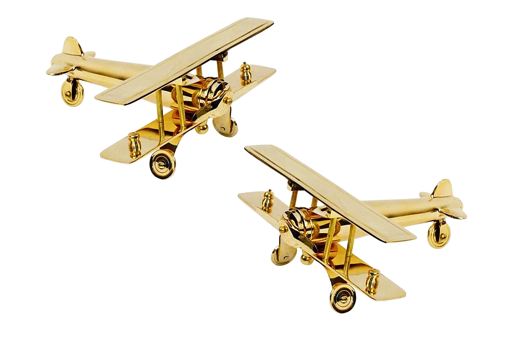 Brass Aeroplane Showpiece