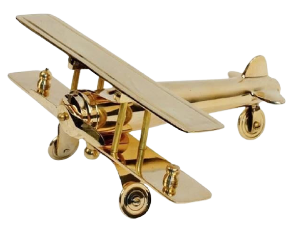 Brass Aeroplane Showpiece