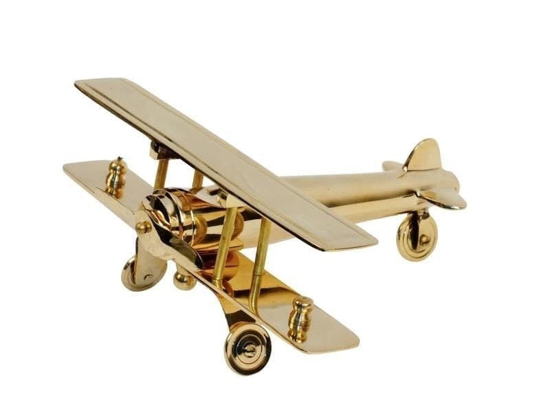 Brass Aeroplane Showpiece
