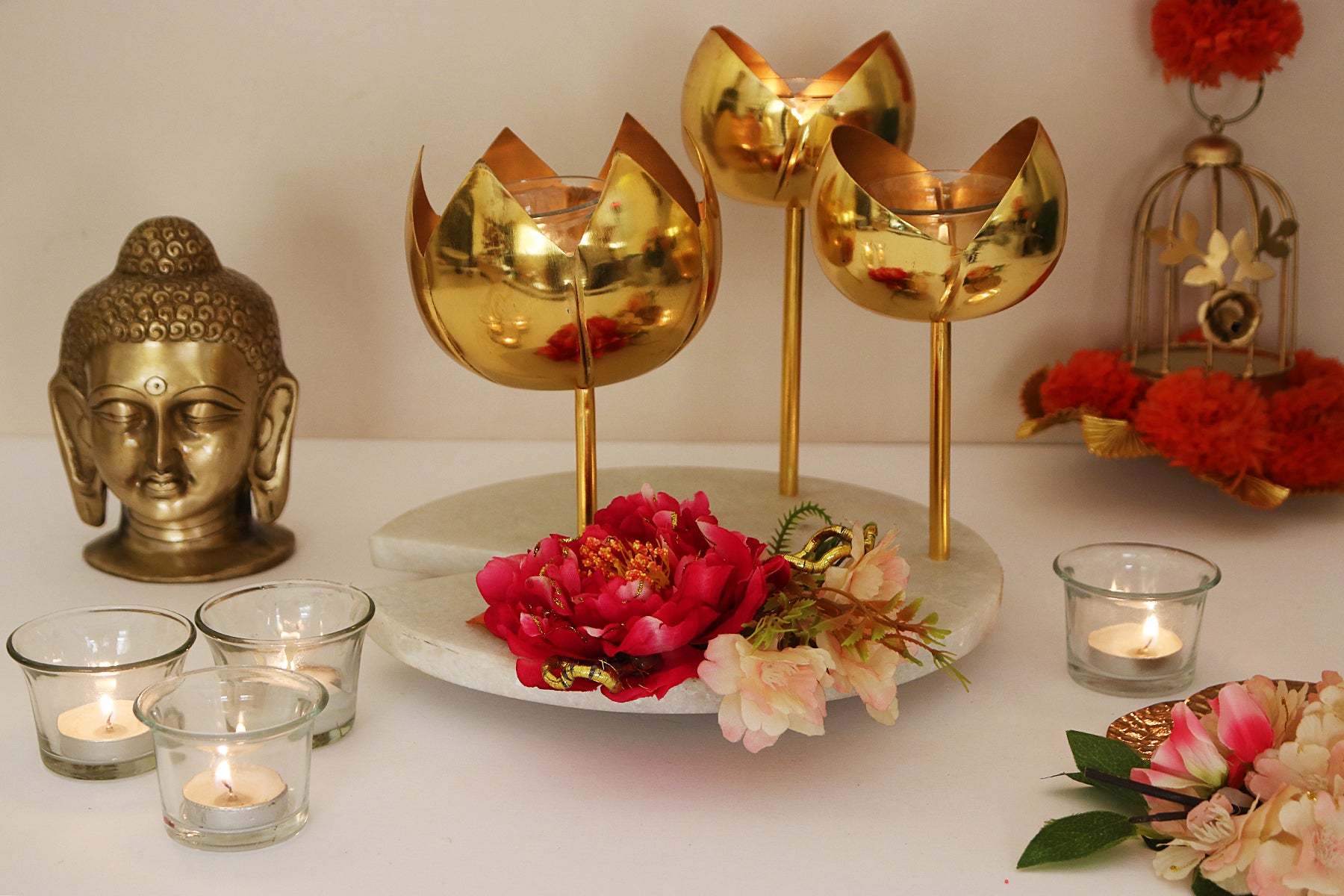 LOTUS CANDLE STAND