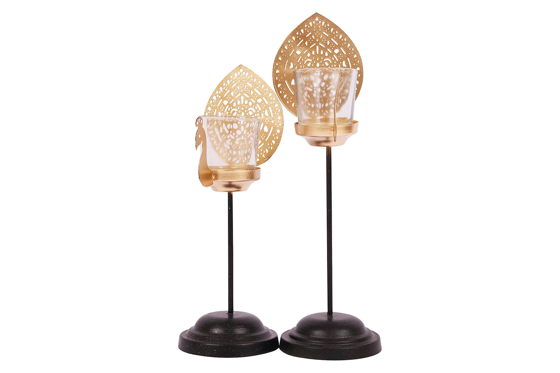 PEACOCK TEA LIGHT HOLDER (Set of 2)