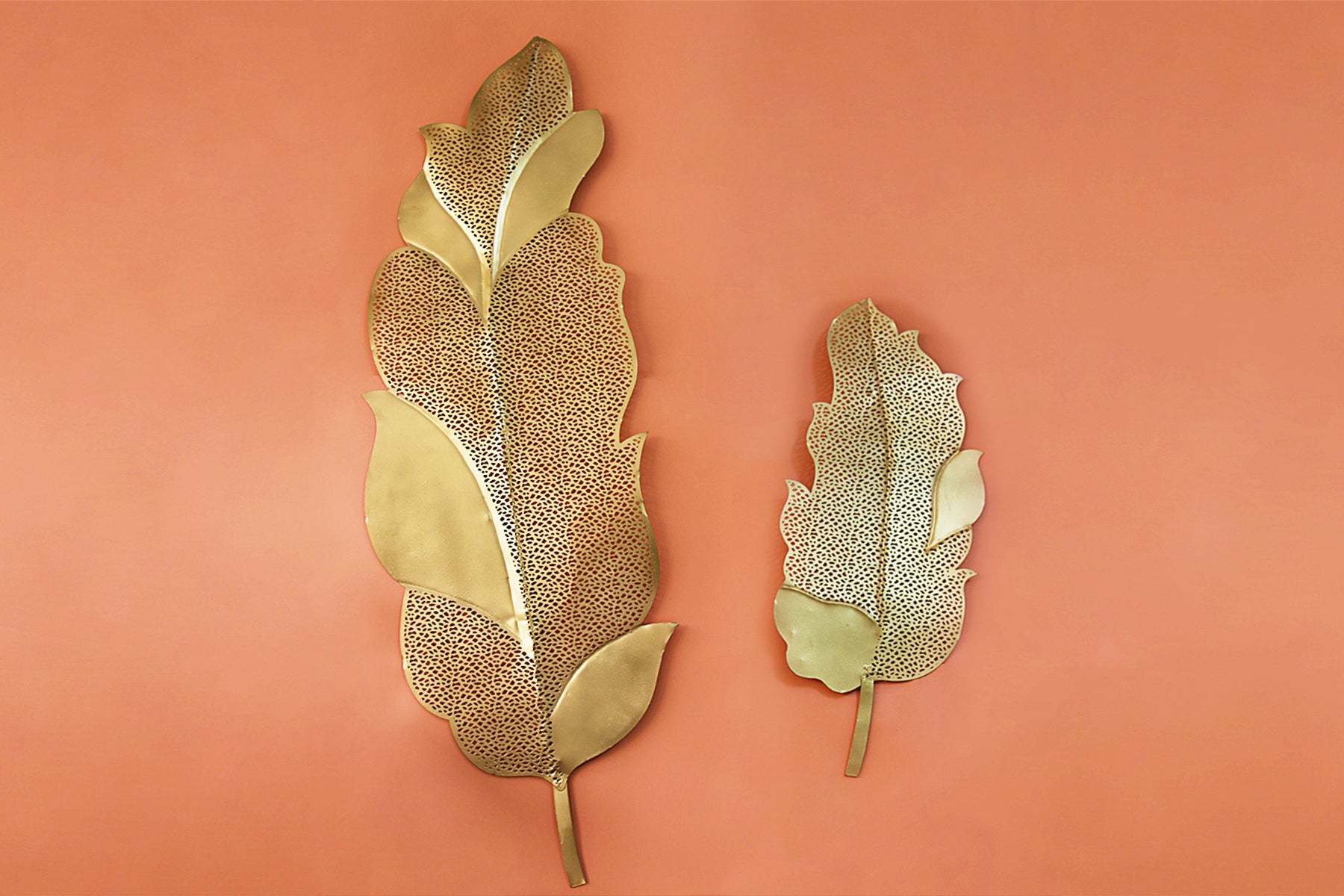 Chestnut Leaf Wall Art – Set of 2