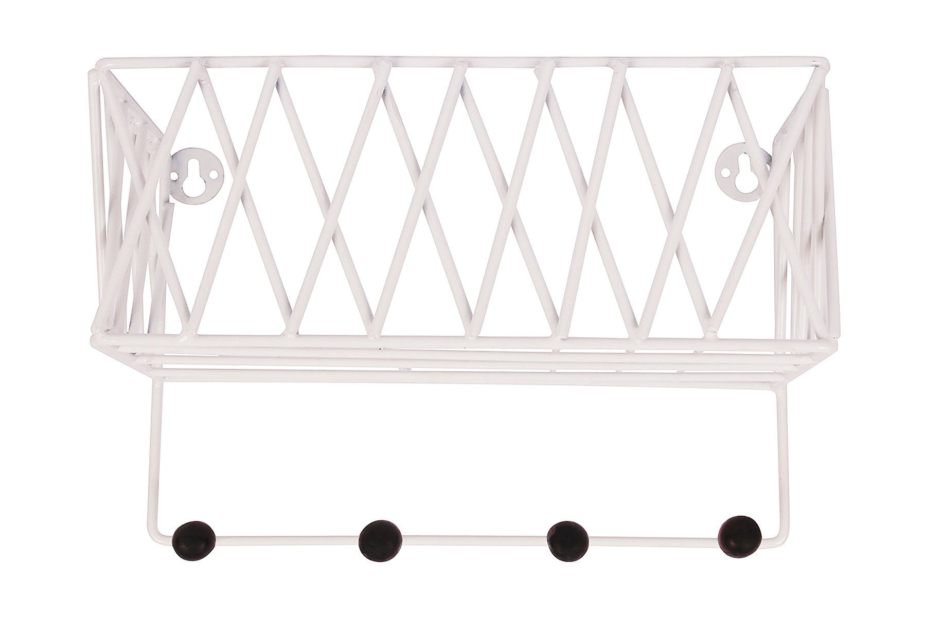 WHITE SHELF WITH WOOD KNOB