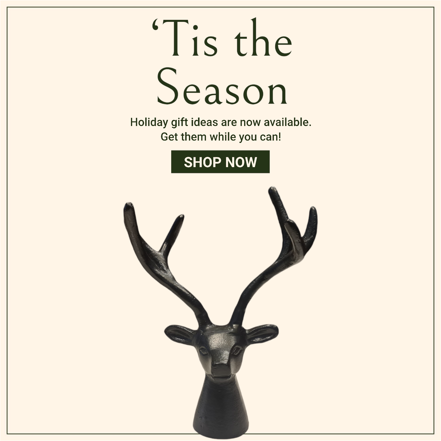 DEER SHOWPIECE FOR CHRISTMAS | TABLE DECORATIVE