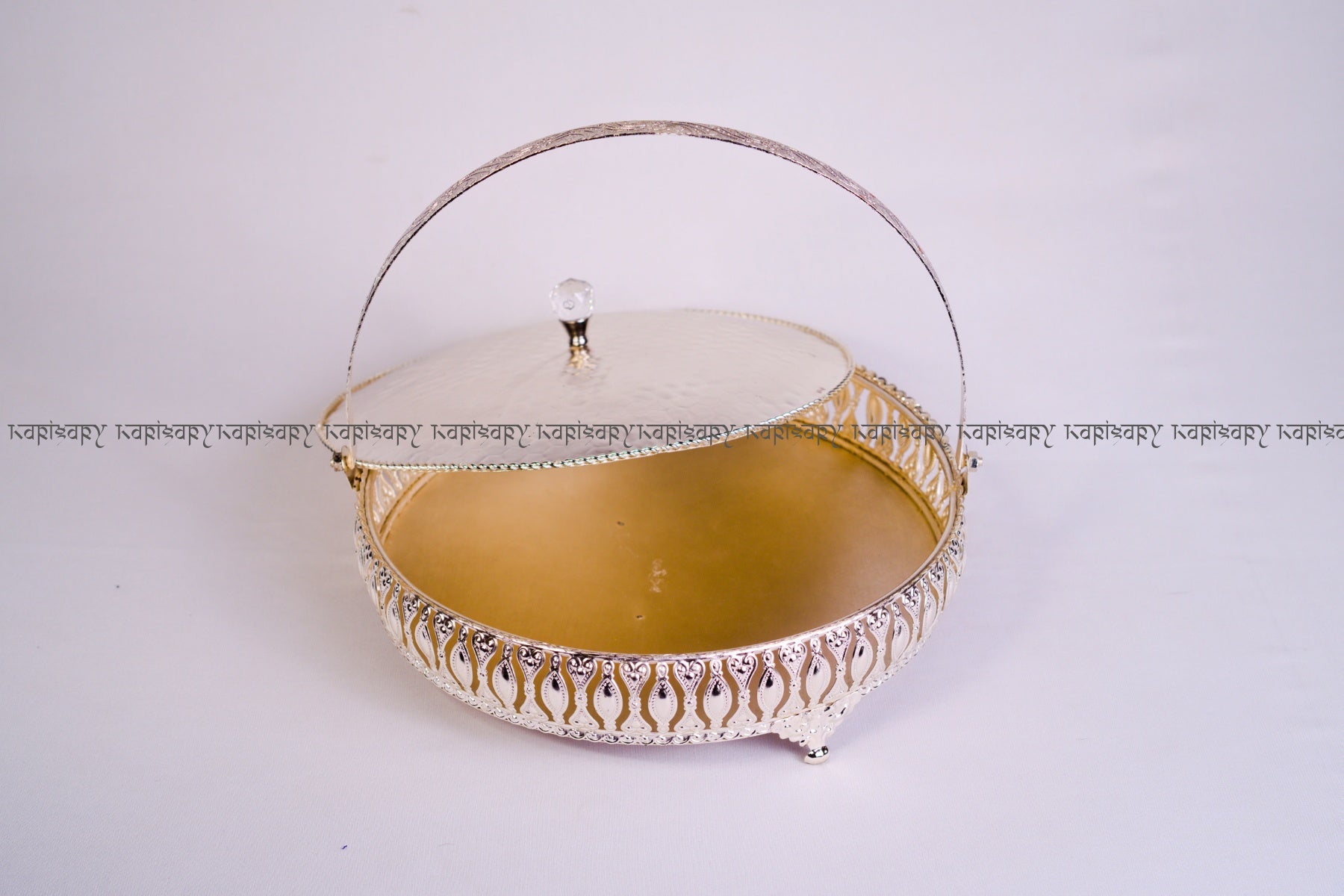 DRY FRUIT CONTAINER FOR WEDDING GIFTING IN GERMAN SILVER