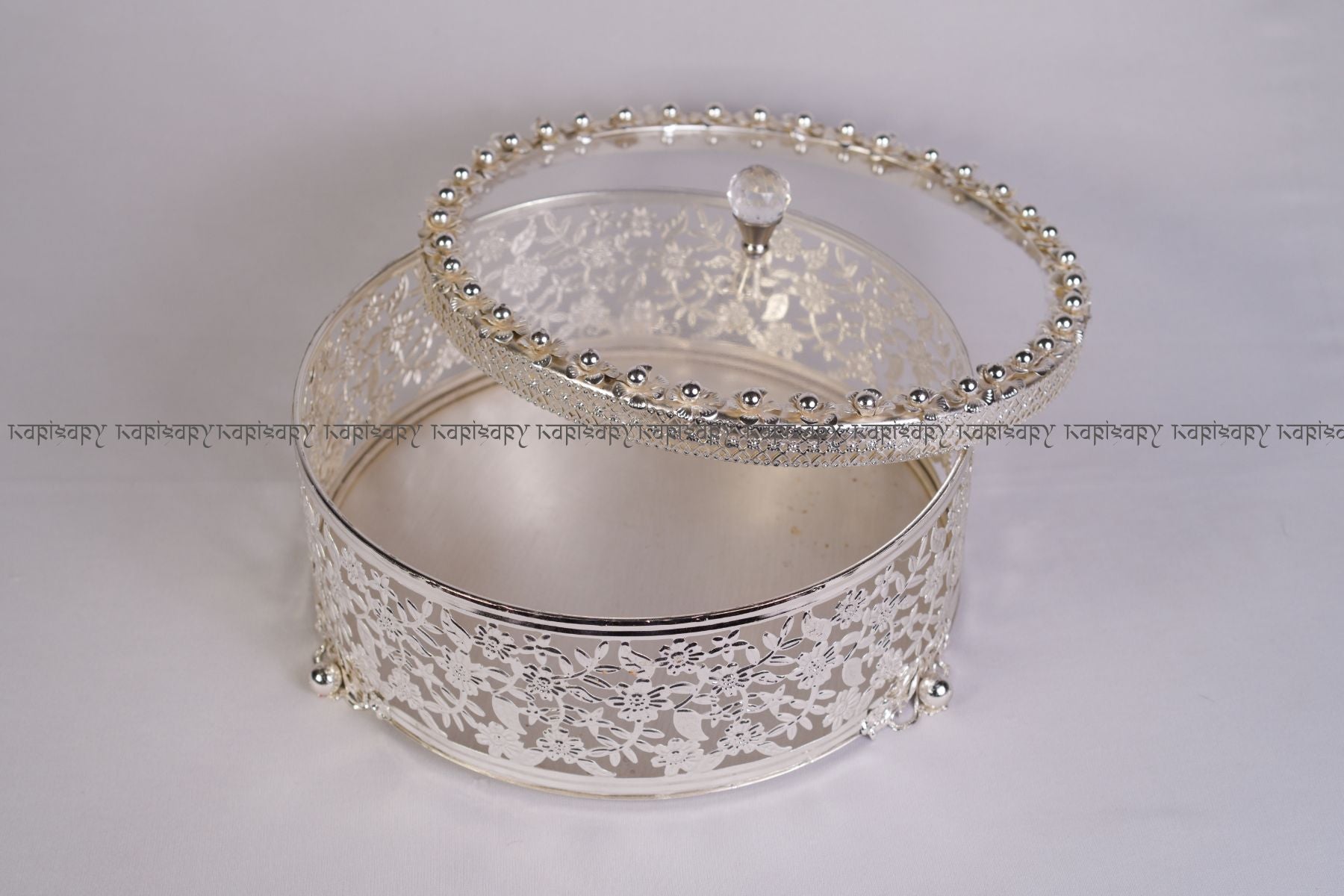 DRY FRUIT CONTAINER FOR WEDDING GIFTING IN GERMAN SILVER