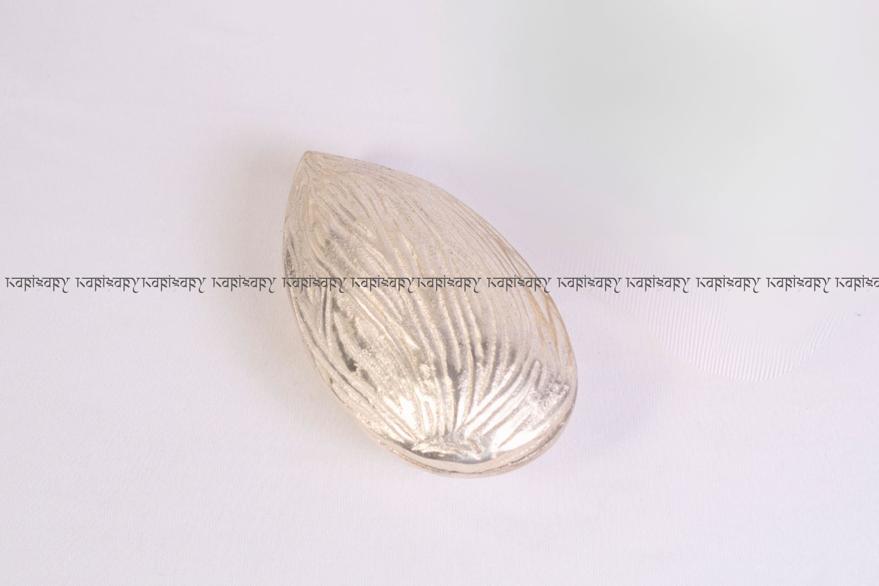 Dry Fruit Gifting and Serving Platter | Silver Almond Jar with Lid in Metal